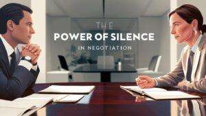 Negotiation Skills Snippet 06 – The Power of Silence in Negotiation